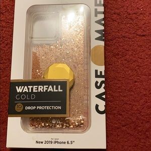 Gold waterfall case mate case
